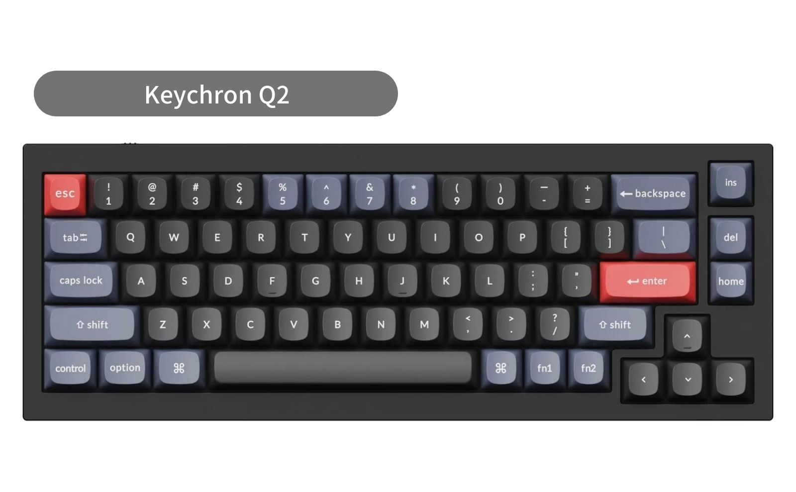 【新品】keychron Q2 キーボード Keychron Q2 QMK カスタム メカニカル キーボード（US ANSI 配列