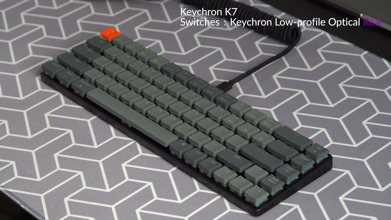 Keychron K7 Typing Sound Test