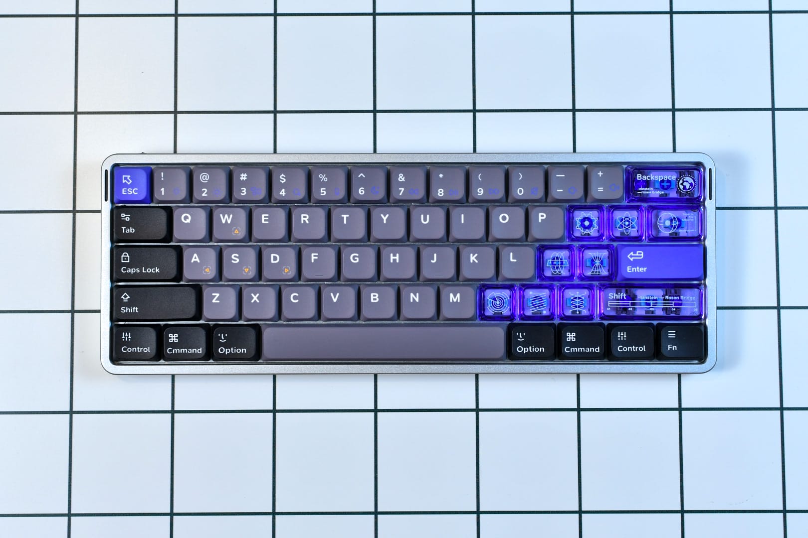 Nuphy Air60HE ロープロファイルキーボード　塗装済　air60 he NuPhy Air60 HE【レビュー】ロープロファイル磁気スイッチ