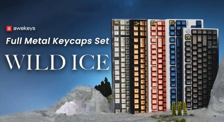 Awekeys WILD ICE レビュー｜壮大な世界観を金属キーキャップで再現
