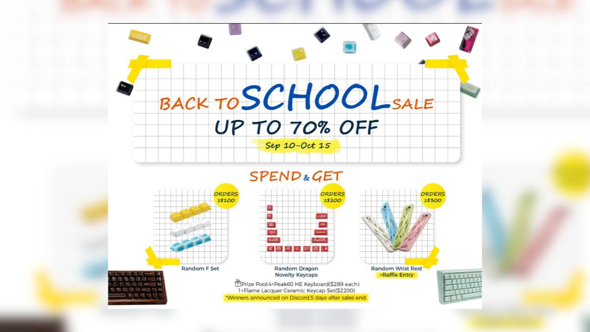 Cerakeyが最大70％オフのBack-to-School Sale 2026を開始｜Peak60 HEとZEN75は20ドル引き