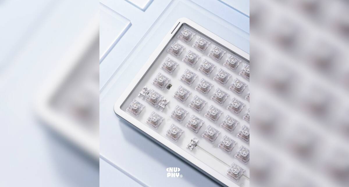 NuPhy Air75 V3 Moonbow Editionの詳細が公開。フロストPCキーキャップとグリッター入りスイッチを採用