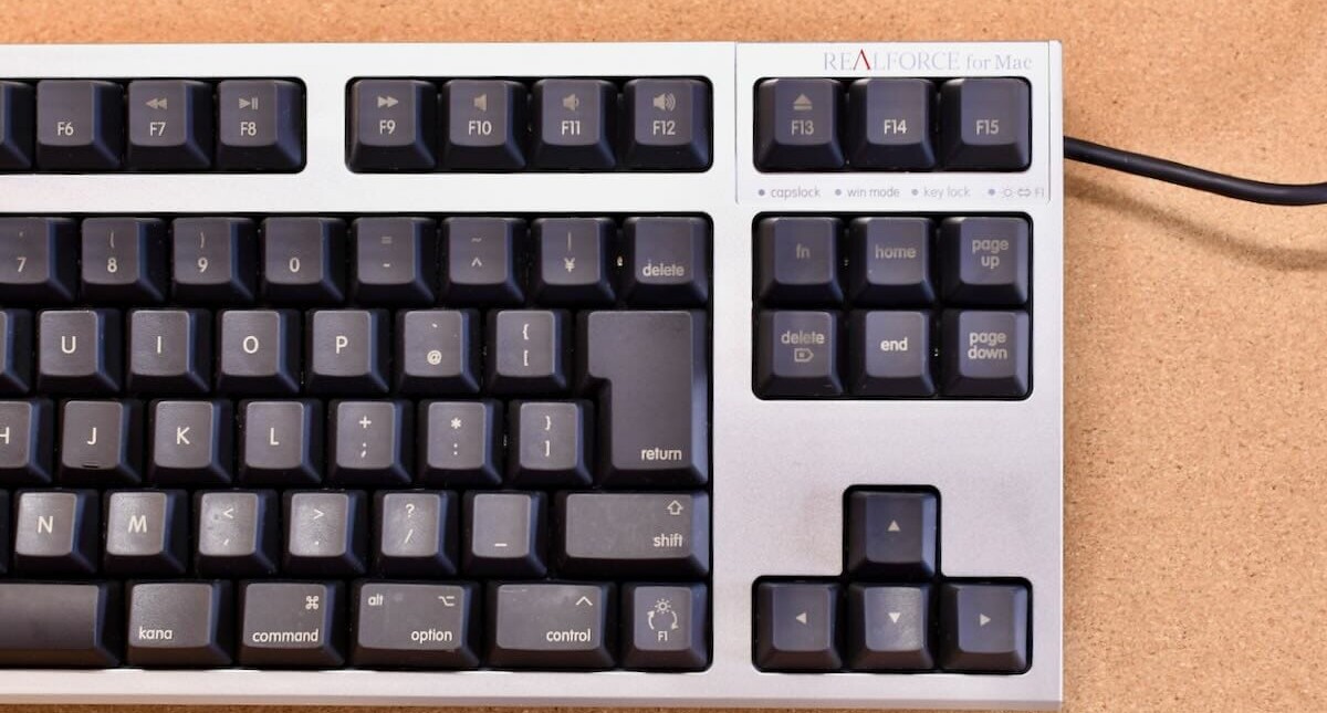 東プレ REALFORCE R2 Mac 配列 9
