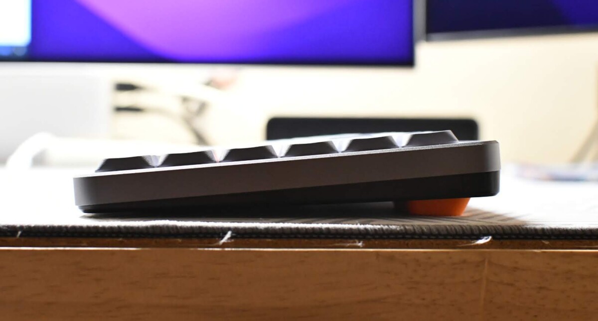 フットパッドを使用すると約6.5度