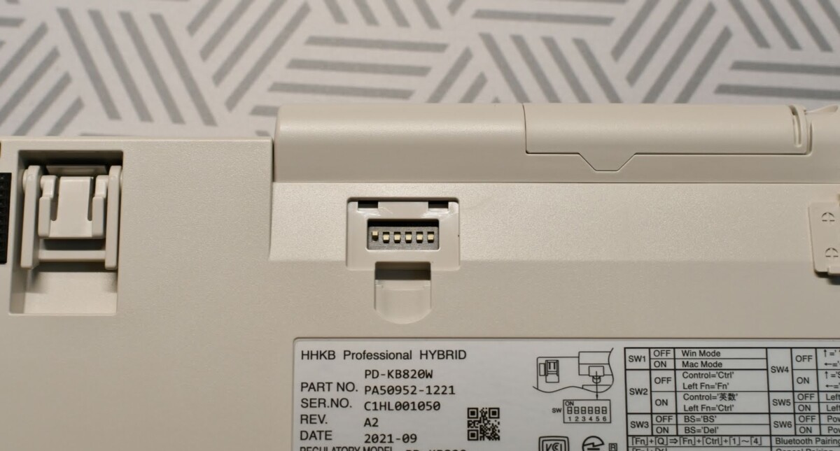 HHKB(Happy Hacking Keyboard) Professional Hybrid Type-S 英語/日本語配列(雪/白/墨) 79