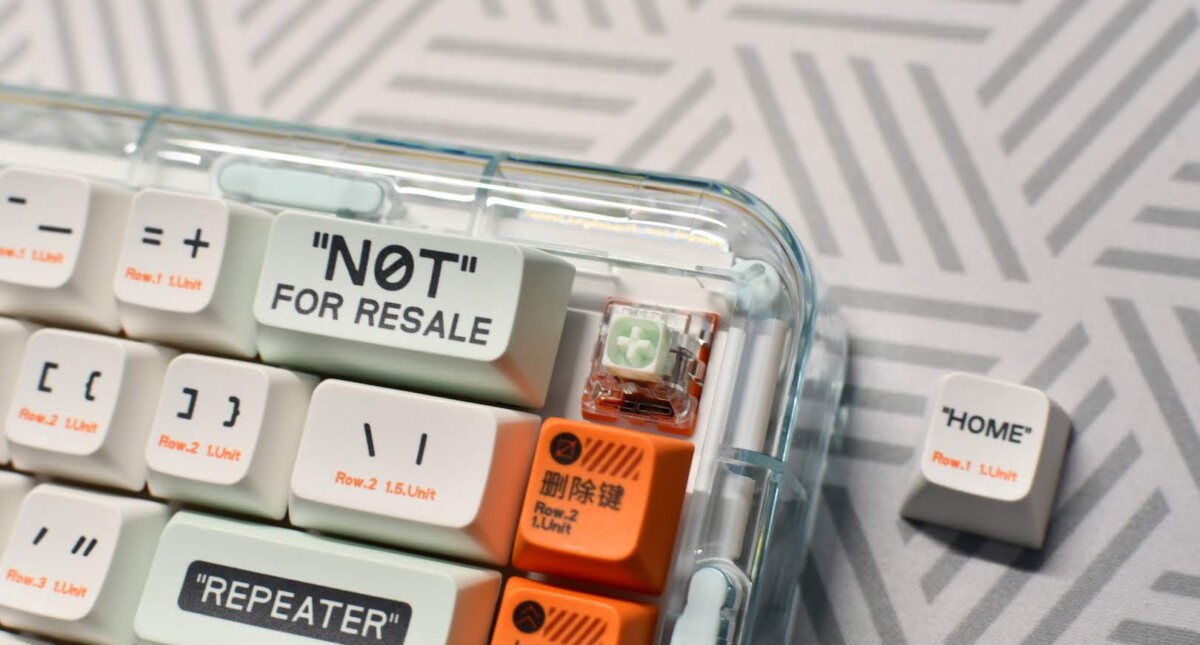 MelGeek MOJO68 Plastic Advance See-through Custom Programmable Mechanical Keyboard 8