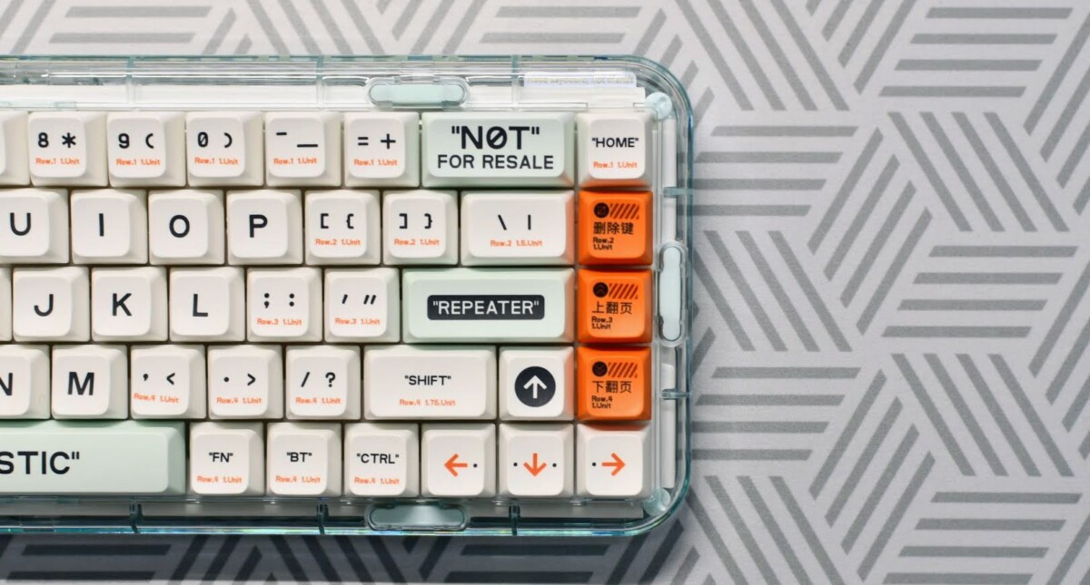 MelGeek MOJO68 Plastic Advance See-through Custom Programmable Mechanical Keyboard 6