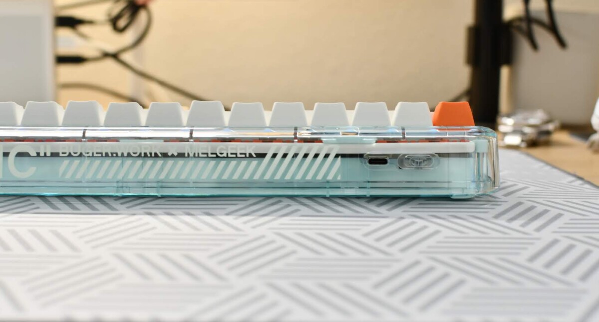 MelGeek MOJO68 Plastic Advance See-through Custom Programmable Mechanical Keyboard 14