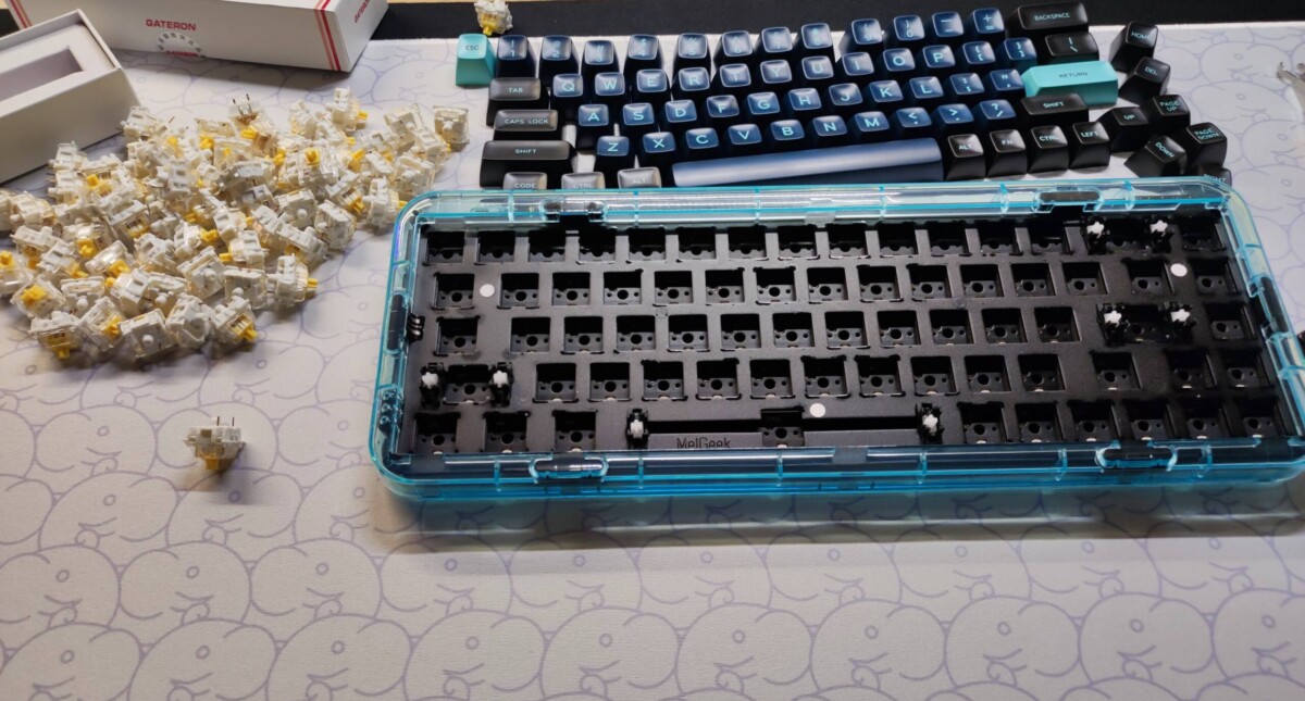 MelGeek MOJO68 Plastic Advance See-through Custom Programmable Mechanical Keyboard 20