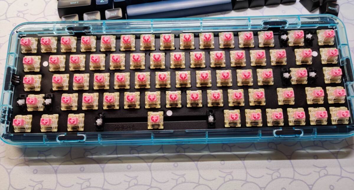 MelGeek MOJO68 Plastic Advance See-through Custom Programmable Mechanical Keyboard 19