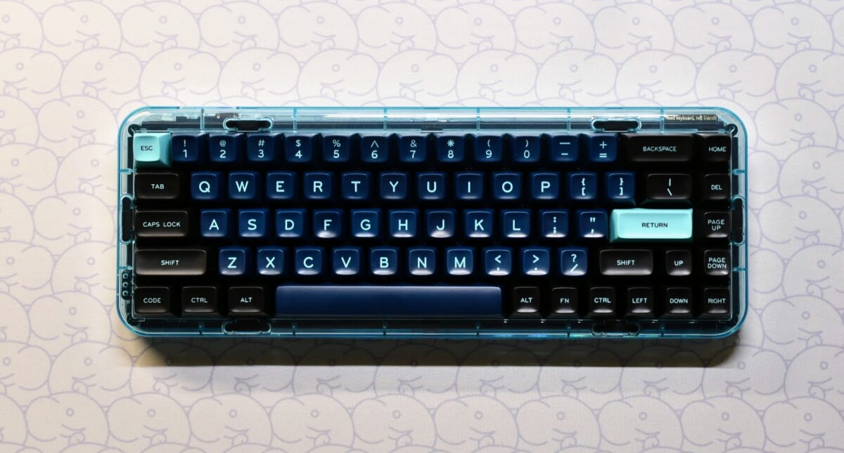 MelGeek MOJO68 Plastic Advance See-through Custom Programmable Mechanical Keyboard 17