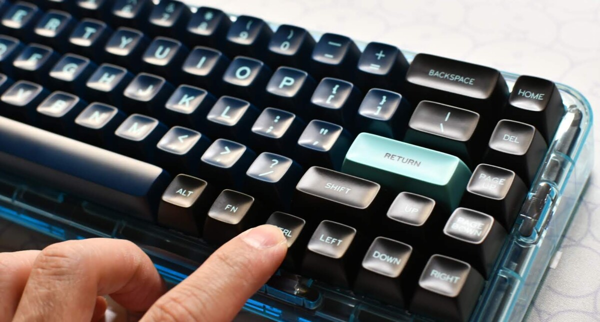 MelGeek MOJO68 Plastic Advance See-through Custom Programmable Mechanical Keyboard 28